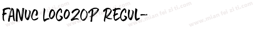 Fanuc Logo20P Regul字体转换